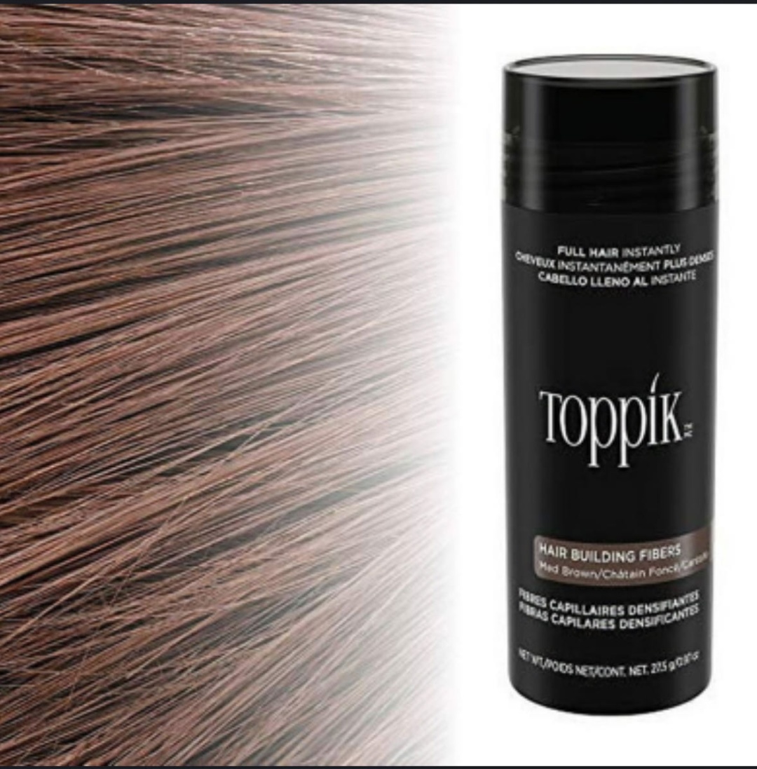 Toppik 101067133 Medium brown пудра для маскировки залысин 27.5 мл