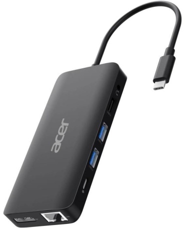 Док-станция Acer 12in1 Type C dongle HP.DSCAB.017 черный