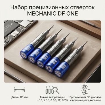 MECHANIC набор отверток DF1 PH1.5х30 мм, Y0.6х30 мм