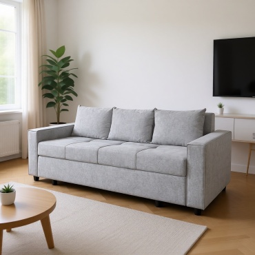 Тахта Mondo home Диван 210, 210х85 см, обивка велюр, серый