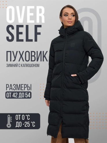 Пуховик OVERSELF черный