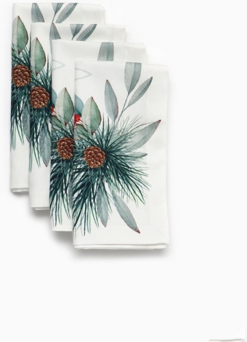 Салфетка Этель New Years treat 10554241 40x40 см, хлопок, 4 шт