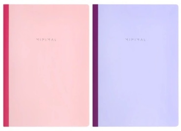 Общая тетрадь Brauberg Minimal Pastel, 96 л, А4, клетка, твердая обложка, 1 шт