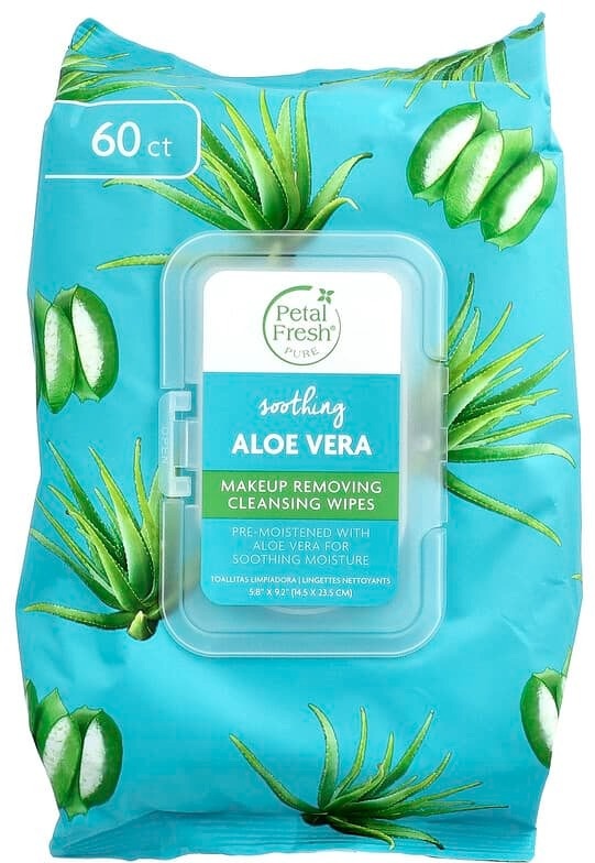 Petal Fresh очищающие салфетки салфетки для снятия макияжа из нетканого материала 60 шт