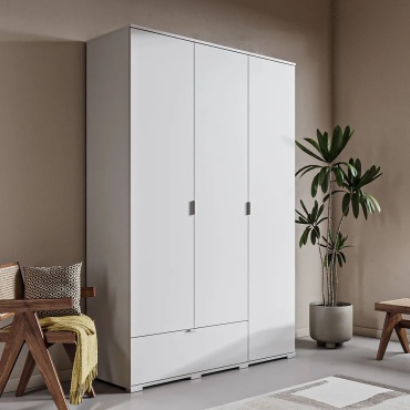 Распашной шкаф Aiba Mebel Соло, 120x220х40 см, белый