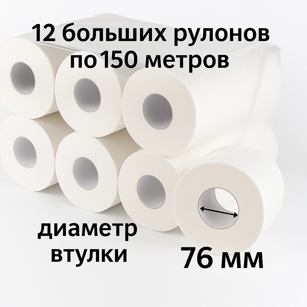 Murex туалетная бумага 2-слойный 12 шт, первичная целлюлоза