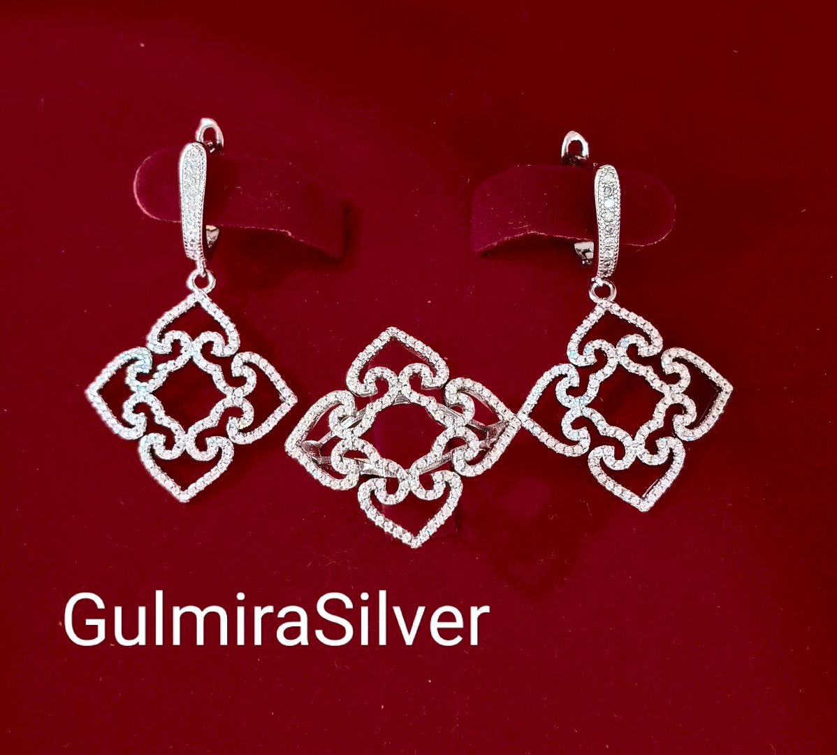 Қазақ Күміс GulmiraSilver 11.58/925 вес 11.58 г серебро, циркон