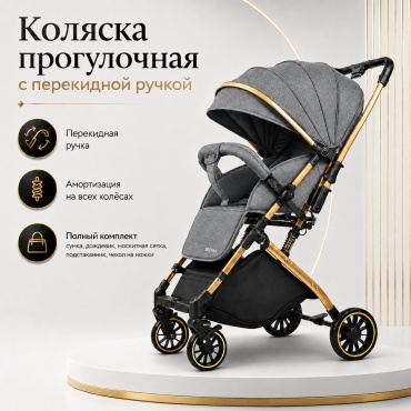Коляска прогулочная Nesma 6609, серый