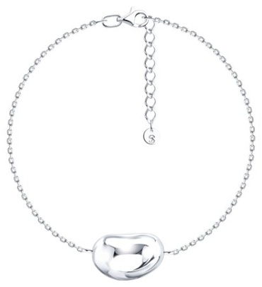 Zlato 478СР94051655С1 длина 18 см, вес 2.57 г серебро, плетение якорное