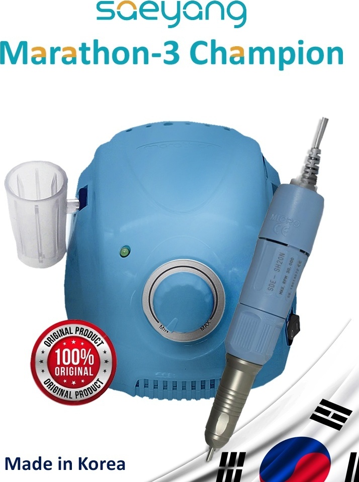 SAEYANG Marathon-3 Champion Blue (Голубой) и ручка Marathon SDE-SH20N Blue аппарат