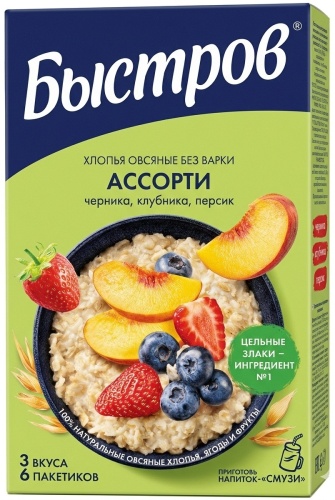 Быстров каша овсяная 240 г