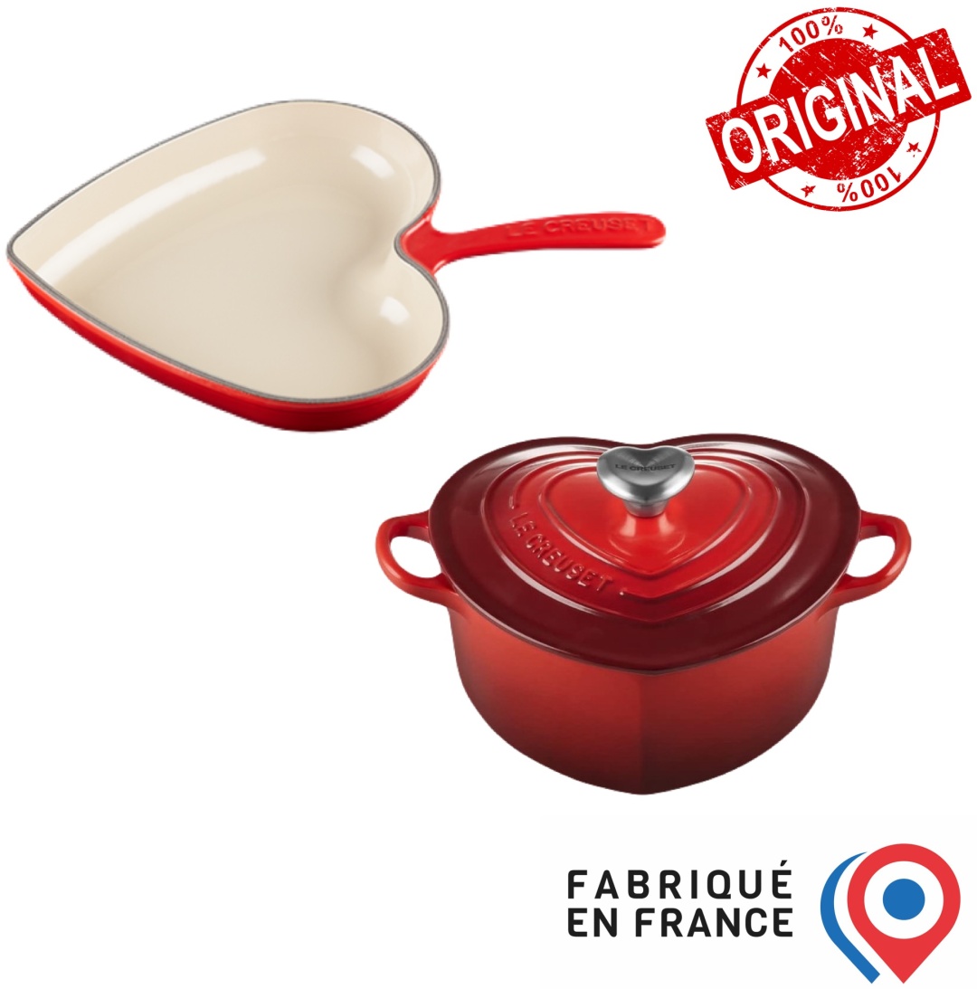 LE CREUSET набор посуды France Cerise 3 в 1