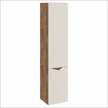 Шкаф-пенал навесной AVK Furniture Аида, 35x31.6x160 см, бежевый, коричневый