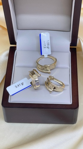 Zeregold1 jewelry 031 вес 5 г золото, без вставок