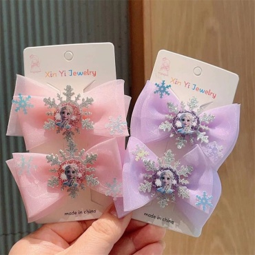 Frozen заколка зажим 4 шт
