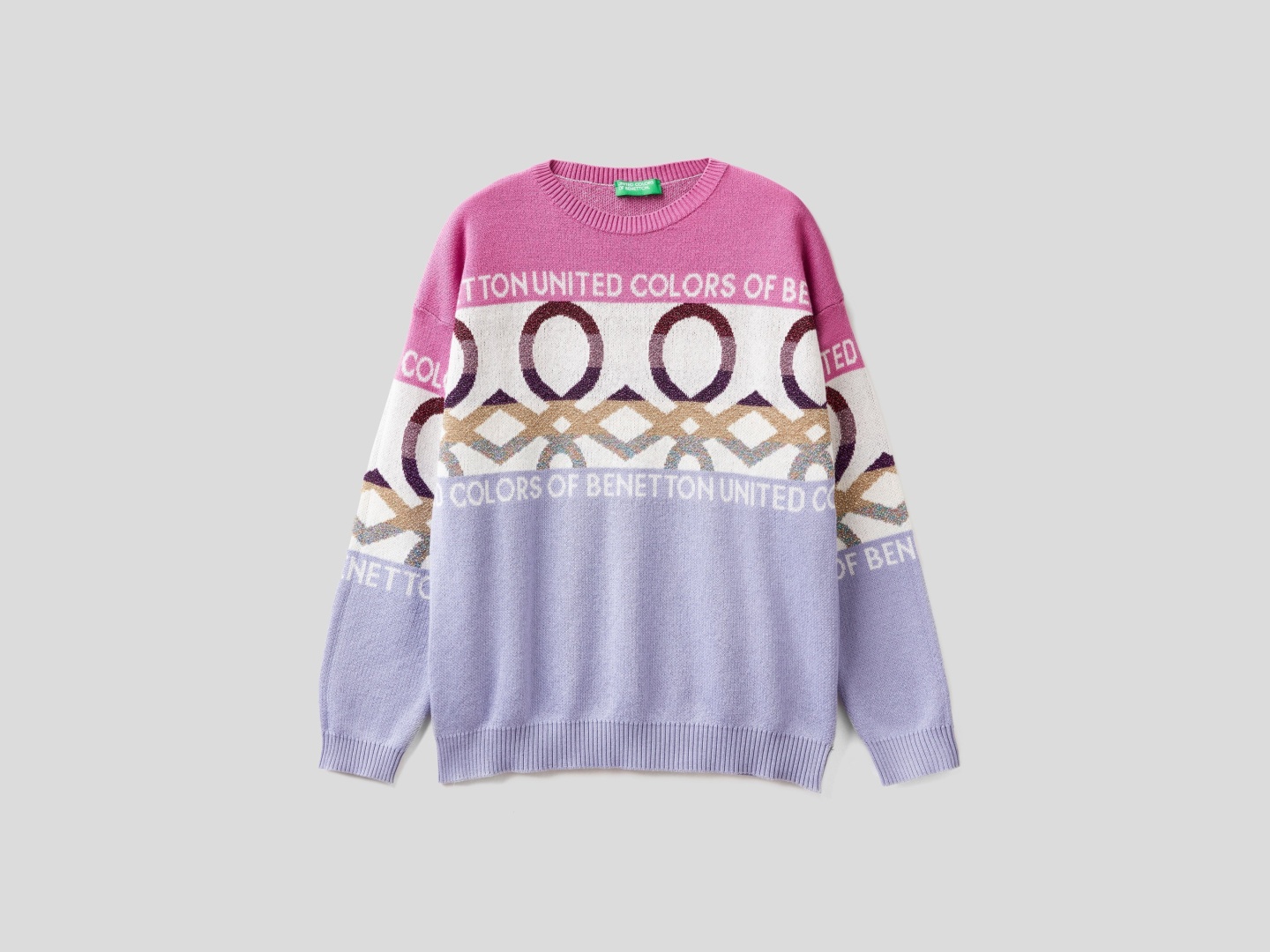 Джемпер UNITED COLORS OF BENETTON фиолетовый