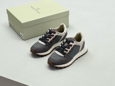 Кроссовки Brunello Cucinelli Runners with monili  графит
