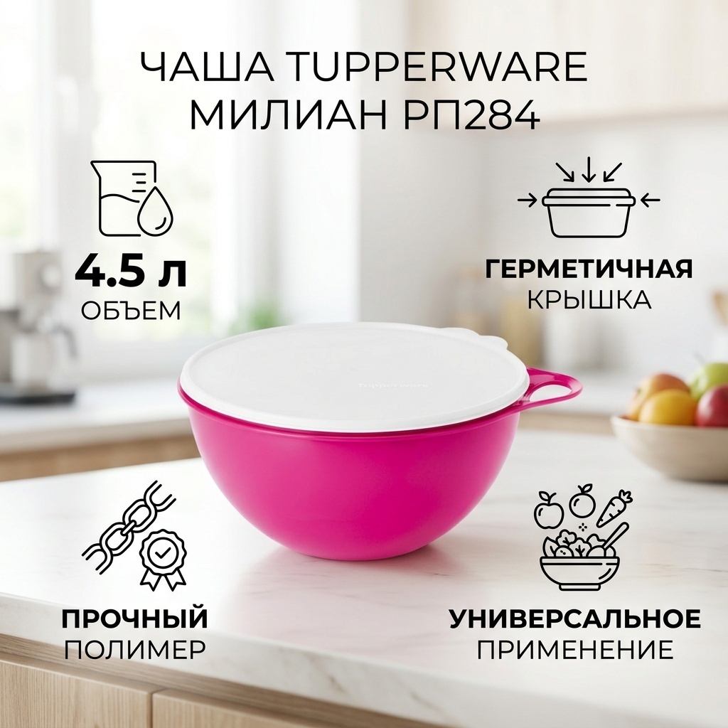 Tupperware контейнер Милиан Да РП284, пластик
