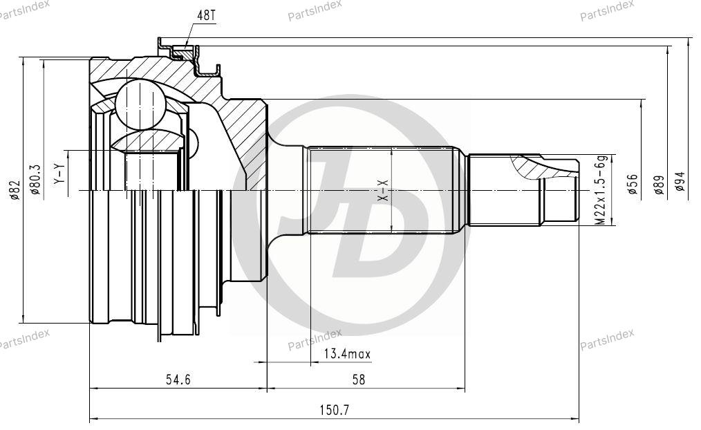 JD ШРУС JCT0079