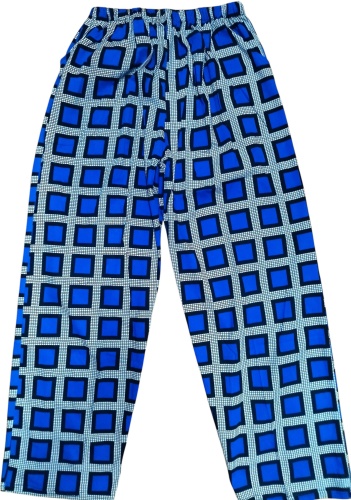 Брюки синий, белый