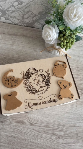 Коробка Мамины сокровища Мамины сокровища 6 шт, 14х20х12.5 см