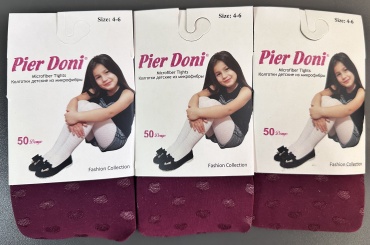 Колготки классические PIER DONI бордовый