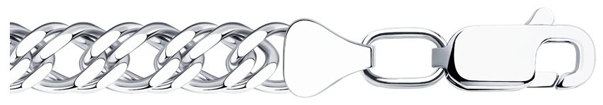 Diamant V52562 длина 50 см, вес 22.26 г серебро, плетение двойной ромб