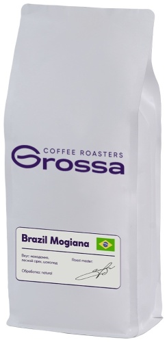 Кофе Grossa Brazil Mogiana зерновой в пакете 1000 г