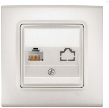 Компьютерная розетка (RJ45) VIKO 91400032, белый