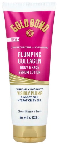 Gold Bond Plumbing Collagen, сыворотка-лосьон для тела и лица с коллагеном, вишневый цвет, 226 лосьон для тела 226 г