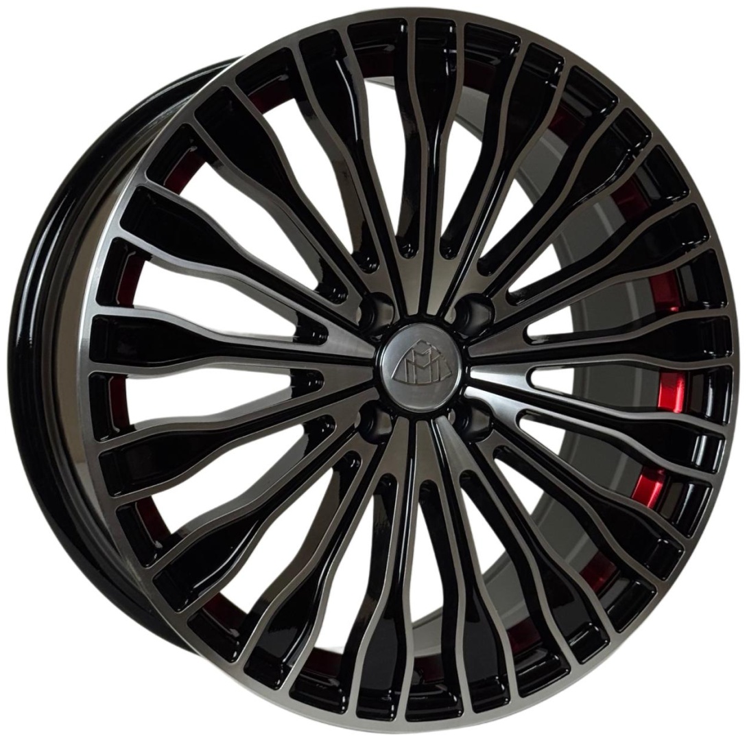 Wheels 1965DD 7.5x17/4x100 D67.1 ET35 4 диска черный, хром, красный