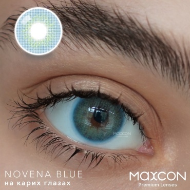 Контактные линзы MAXCON Novena Blue -2.50 на три месяца 2 шт -2.50 кривизна 8.6 на три месяца 2 шт