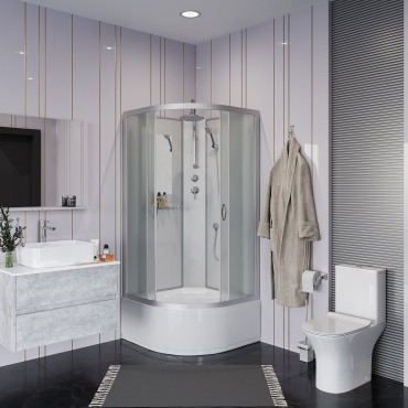 Душевая кабина Niagara NG-2308-14BKT, 210х90 см, высокий поддон