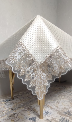 Скатерть Sezim Home 440x145 см, искусственная кожа, 1 шт