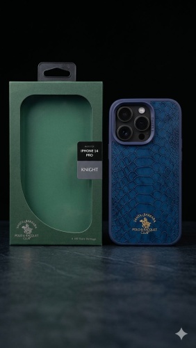 Чехол Santa Barbara Polo & Racquet Club для Apple iPhone 14 Pro темно-синий