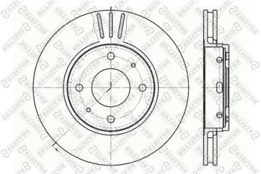 Диски Stellox передние 6020-4839V-SX