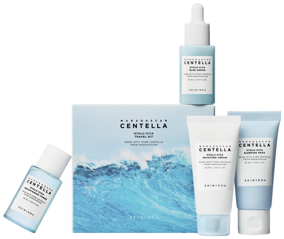 Skin1004 SKin1004 Madagascar Centella Hyalu-Cica Travel Kit Набор Миниатюр по Уходу за Лицом набор по уходу за лицом унисекс