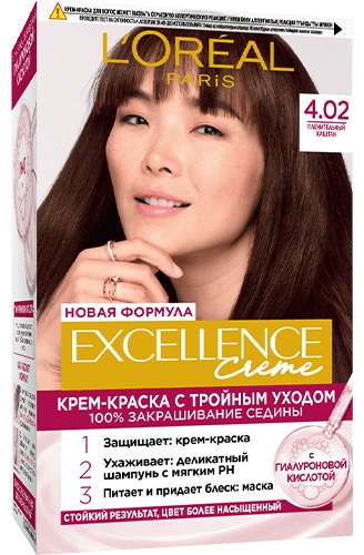 Loreal Paris Excellence Creme 4.02 пленительный каштан крем-краска 192 мл