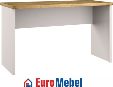 Стол письменный Euromebel Модерн, 130х60x77 см, белый, светло-коричневый