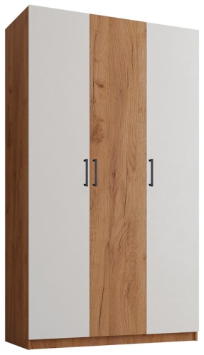 Распашной шкаф COMFORTO ШК 12, 120x190х50 см, белый, коричневый