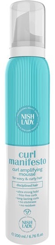 NISHLADY Curl Manifesto Amplifying мусс средняя фиксация 200 мл