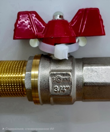 Кран шаровый SONNE резьбовой (BP/HP), резьбовой (HP/HP) SN-AZ-D20FM(3/4FM) Ду 20 (3/4)