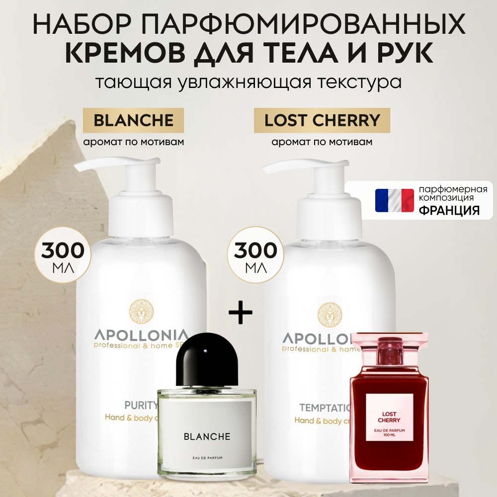 APOLLONIA Набор Purity & Temptation Парфюмированный крем для тела 600 мл