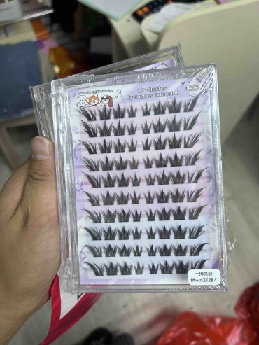 DIY Lashes пучковые 4D L 0.07 мм, 0.10 мм черный mix 10-16 мм