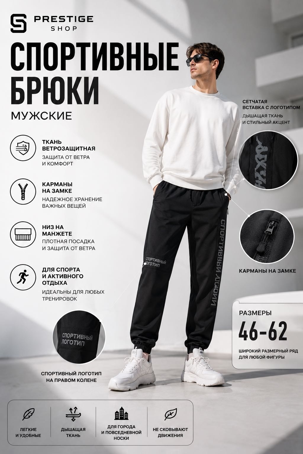 Повседневные брюки черный
