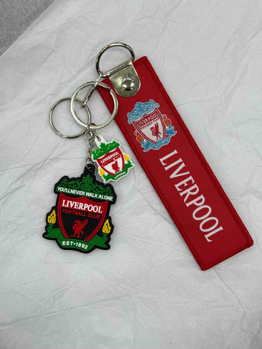 Брелок ФК Ливерпуль FC Liverpool 10см металл, силикон 1 шт