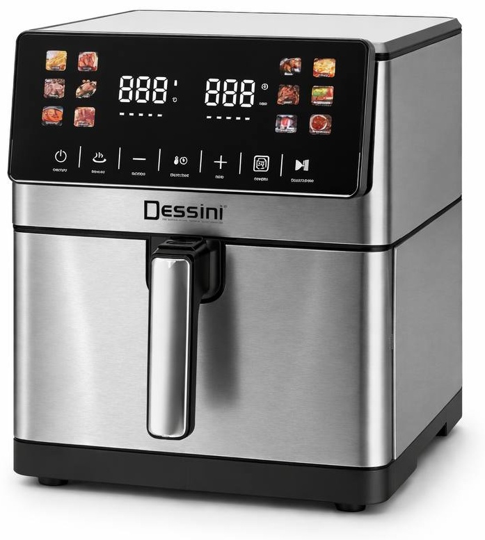 Аэрогриль Dessini DS845DDS 8 л черный, серебристый