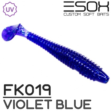 Мягкая приманка ESOX Силиконовые приманки ESOX Swinky Fat 84мм [5шт] FK019 Violet Blue EXS-SWF84-FK019 5 шт 84 мм FK019 Violet Blue