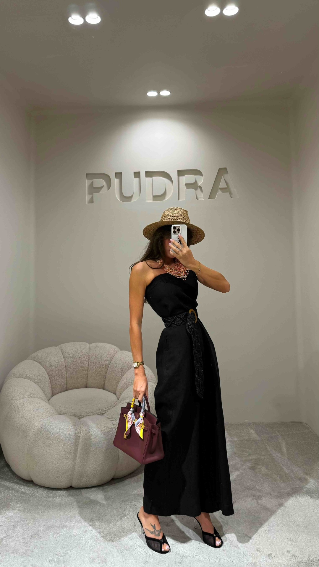 Комбинезон с брюками Pudra_kz черный
