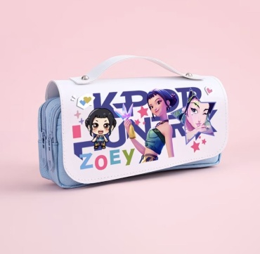 Пенал ZOEY, застежка молния, мультиколор